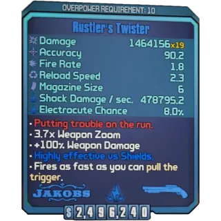 borderlands 2:  Twister (Xbox/PC) (adjustable level)  (element adjustable)