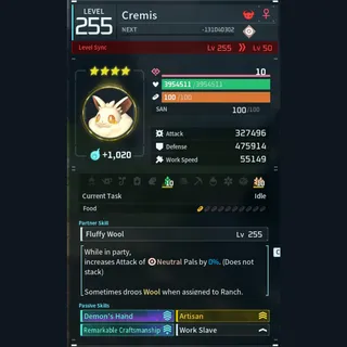 Modded Cremis god-roll (worker)