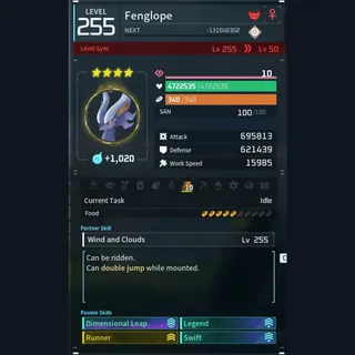 Modded Fenglope god-roll (glider/transport/full-speed mount)
