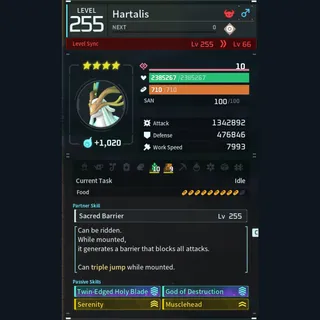 Palworld: Modded Hartalis godroll (attacker) pal Pals | Pal World | Pals