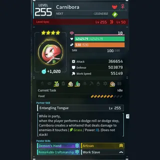 Modded Carnibora god-roll (worker)