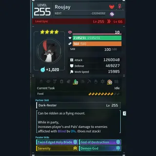 Palworld: Modded Roujay godroll (attacker) pal Pals | Pal World | Pals