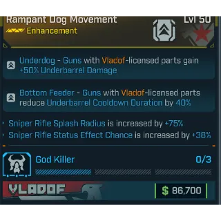 god-roll rampant dog movement (sr splash and effect)