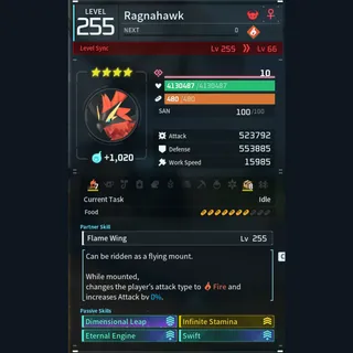 Palworld: Modded Ragnahawk godroll (mount) pal Pals | Pal World | Pals