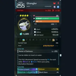 Modded Ghangler god-roll (worker)