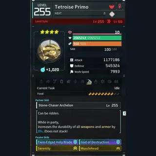 Palworld: Modded Tetroise godroll (attacker) pal Pals | Pal World | Pals