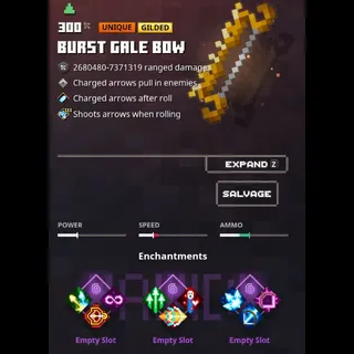 minecraft dungeons: Burst Gale bow