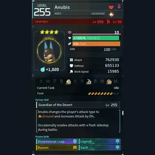 Modded Anubis god-roll (glider/transport/full-speed mount)