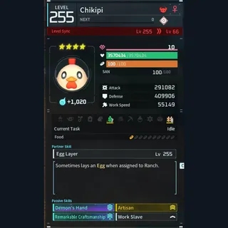 Palworld: Modded Chikipi godroll (worker) pal Pals | Pal World | Pals