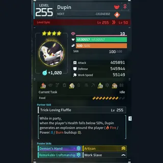 Modded Dupin god-roll (worker)