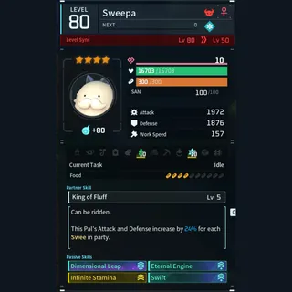 Max Legit Sweepa god-roll (mount)