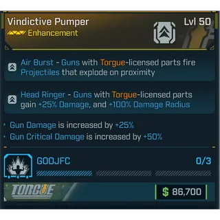 GROLL vindictive pumper (gun damage and crit)
