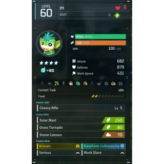 tanzee godroll (worker) pal palworld