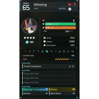 Palworld: nitewing godroll (worker) pal | Pal World | Pals
