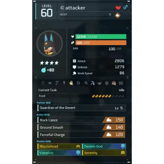 Palworld: anubis (attacker)(god-roll) | Pal World | Pals