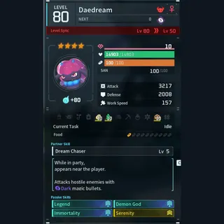 Max Legit Daedream god-roll (legit attacker)