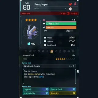 Max Legit Fenglope god-roll (legit attacker)