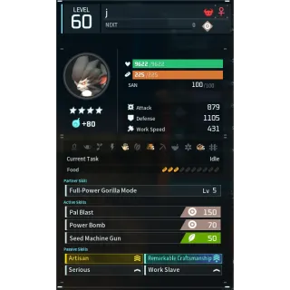 Gorirat godroll (worker) pal palworld