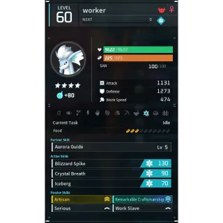 foxcicle (worker)(god-roll) Palworld