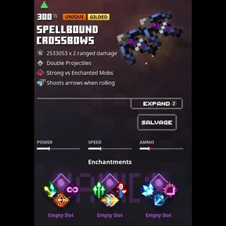 minecraft dungeons:  spellbound crossbows