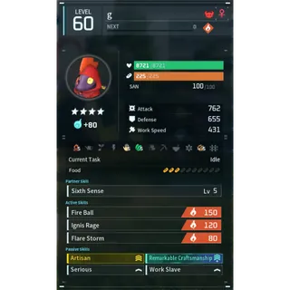  Leezpunk Ignis godroll (worker) pal palworld