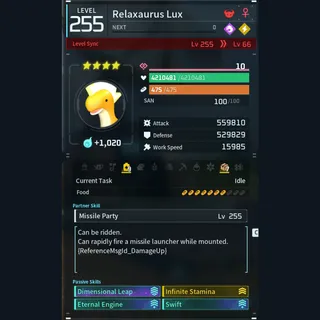 Palworld: Modded Relaxaurus godroll (mount) pal Pals | Pal World | Pals