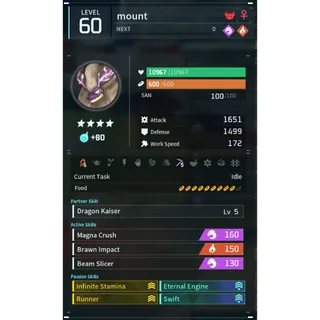Palworld: blazamut ryu (mount)(god-roll) Pals | Pal World | Pals