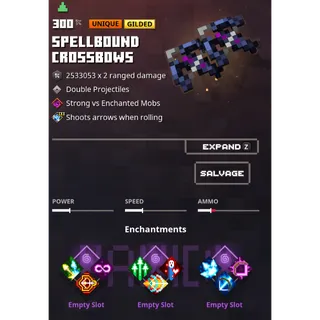 minecraft dungeons:  spellbound crossbows