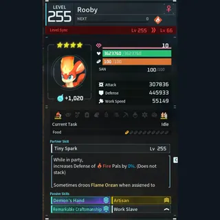 Palworld: Modded Rooby godroll (worker) pal Pals | Pal World | Pals