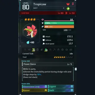 Max Legit Tropicaw god-roll (glider/transport/full-speed mount)