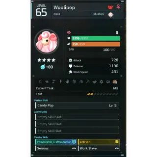 Palworld: woolipop (worker)(god-roll) Pals | Pal World | Pals