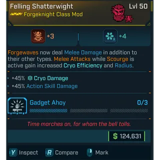 GROLL felling shatterweight cryo damage & action skill dmg 