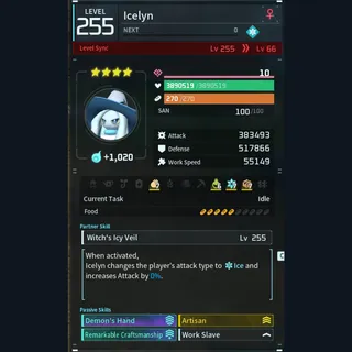 Palworld: Modded Icelyn godroll (worker) pal Pals | Pal World | Pals