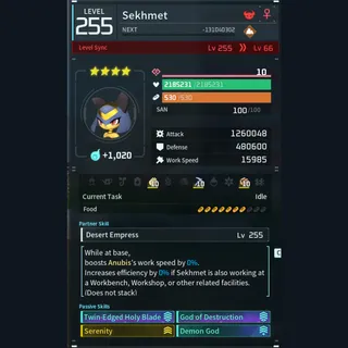 Palworld: Modded Sekhmet godroll (attacker) pal Pals | Pal World | Pals