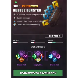 Minecraft Dungeons: bubble burster 