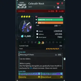 Palworld: Modded Celesdir godroll (attacker) pal Pals | Pal World | Pals
