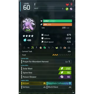 prunelia godroll (worker) pal palworld