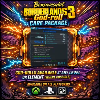 Bensavesalot God-Roll Gear drop (Brashi's Dedication)