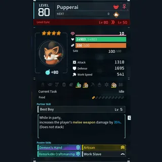 Max Legit Pupperal god-roll (worker)