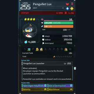 Palworld: Modded Pengullet godroll (attacker) pal Pals | Pal World | Pals