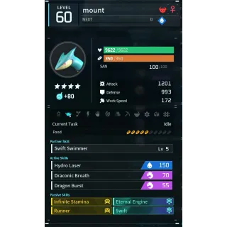Palworld: surfent mount (mount)(god-roll) | Pal World | Pals