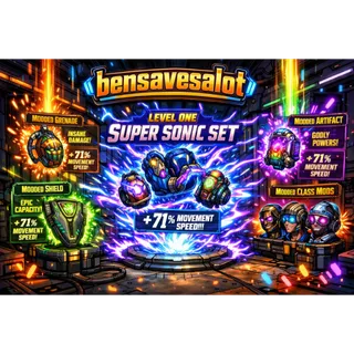 borderlands 3 speed sonic level 1 modded items