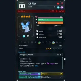 Max Legit Chillet god-roll (worker)