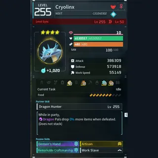 Modded Cryolinx god-roll (worker)