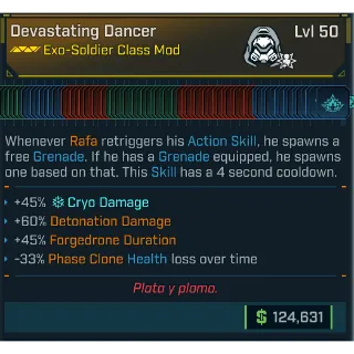 borderlands 4 modded class mod (RAFA) all skills (adjustable level)