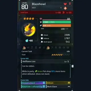 Max Legit Blazehowl god-roll (worker)