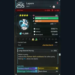 Palworld: Modded Lapure godroll (worker) pal Pals | Pal World | Pals