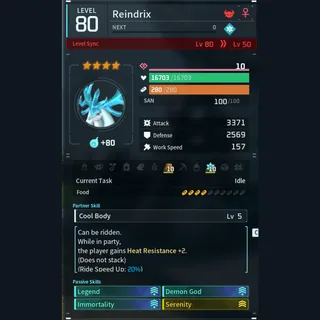 Max Legit Reindrix god-roll (legit attacker)