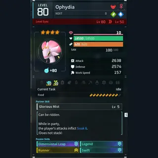 Max Legit Ophydia god-roll (glider/transport/full-speed mount)