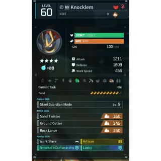 Knocklem (worker)(god-roll) Palworld